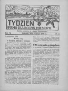Tydzień: pismo dla rodzin polskich: dodatek niedzielny do "Gazety Szamotulskiej" 1936.02.09 R.11 Nr6