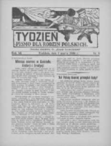 Tydzień: pismo dla rodzin polskich: dodatek niedzielny do "Gazety Szamotulskiej" 1936.03.01 R.11 Nr9