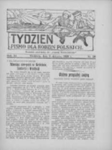 Tydzień: pismo dla rodzin polskich: dodatek niedzielny do "Gazety Szamotulskiej" 1936.08.09 R.11 Nr30