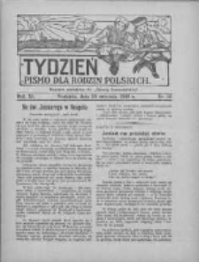 Tydzień: pismo dla rodzin polskich: dodatek niedzielny do "Gazety Szamotulskiej" 1936.09.20 R.11 Nr36