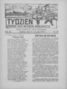 Tydzień: pismo dla rodzin polskich: dodatek niedzielny do "Gazety Szamotulskiej" 1936.09.27 R.11 Nr37