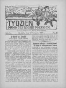 Tydzień: pismo dla rodzin polskich: dodatek niedzielny do "Gazety Szamotulskiej" 1936.11.22 R.11 Nr45