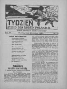 Tydzień: pismo dla rodzin polskich: dodatek niedzielny do "Gazety Szamotulskiej" 1936.12.27 R.11 Nr50