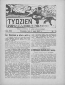 Tydzień: pismo dla rodzin polskich: dodatek niedzielny do "Gazety Szamotulskiej" 1937.05.09 R.12 Nr19