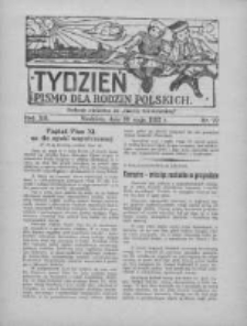 Tydzień: pismo dla rodzin polskich: dodatek niedzielny do "Gazety Szamotulskiej" 1937.05.30 R.12 Nr22