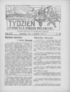 Tydzień: pismo dla rodzin polskich: dodatek niedzielny do "Gazety Szamotulskiej" 1937.12.05 R.12 Nr49