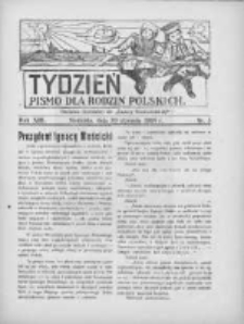 Tydzień: pismo dla rodzin polskich: dodatek niedzielny do "Gazety Szamotulskiej" 1938.01.30 R.13 Nr5