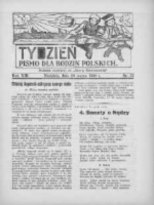 Tydzień: pismo dla rodzin polskich: dodatek niedzielny do "Gazety Szamotulskiej" 1938.03.20 R.13 Nr12