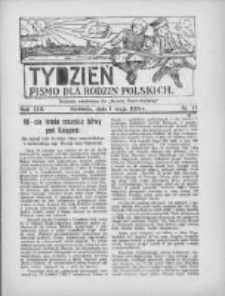 Tydzień: pismo dla rodzin polskich: dodatek niedzielny do "Gazety Szamotulskiej" 1938.05.01 R.13 Nr17