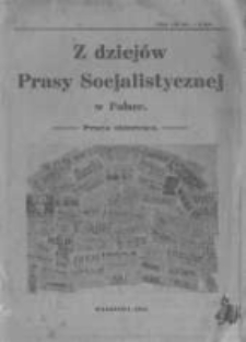 Z dziej&oacute;w prasy socjalistycznej w Polsce