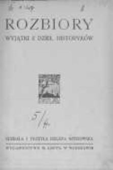 Rozbiory. Wyjątki z dzieł historyków