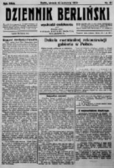Dziennik Berliński. 1923 R.27 nr81
