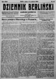 Dziennik Berliński. 1923 R.27 nr84