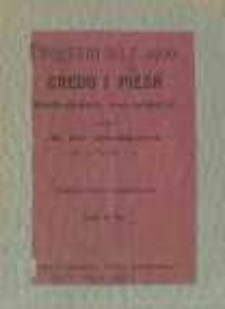 Program na r. 1900, credo i pieśń galicyjskich socyalistów napisał dla klas wykształconych ks. St. Załęski T.J.