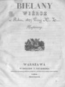 Bielany wiersz w roku 1827 przez K...Z... napisany