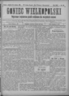 Goniec Wielkopolski: najtańsze i najstarsze pismo codzienne dla wszystkich stanów 1901.01.24 R.25 Nr20