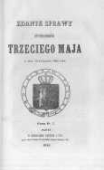 Zdanie sprawy fundator&oacute;w Trzeciego Maja. T.4