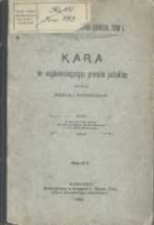 Kara w najdawniejszym prawie polskim