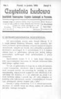 Czytelnia Ludowa: kwartalnik Towarzystwa Czytelni Ludowych w Poznaniu 1906 grudzień R.1 Z.4