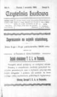 Czytelnia Ludowa: kwartalnik Towarzystwa Czytelni Ludowych w Poznaniu 1909.09.01 R.4 Z.5