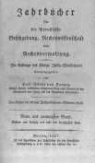 Jahrbücher für die Preussische Gesetzgebung, Rechtswissenschaft und Rechtsverwaltung. 1827 Bd.29