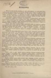 Odezwa. [Inc. :] "Bracia ! Rok już cały przeminął, jak naród polski gnębiony od moskiewskiej dziczy..."