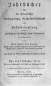 Jahrbücher für die Preussische Gesetzgebung, Rechtswissenschaft und Rechtsverwaltung. 1831 Bd.38