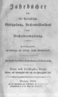 Jahrbücher für die Preussische Gesetzgebung, Rechtswissenschaft und Rechtsverwaltung. 1832 Bd.39