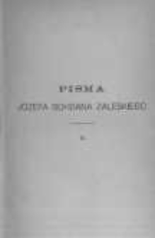 Pisma Józefa Bohdana Zaleskiego. T.2