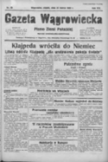 Gazeta Wągrowiecka: pismo ziemi pałuckiej 1939.03.24 R.19 Nr69