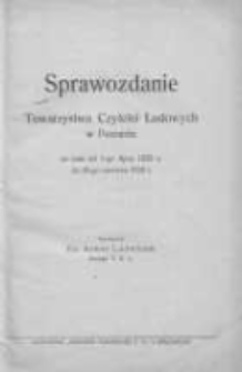 Sprawozdanie Towarzystwa Czytelni Ludowych w Poznaniu za czas od 1-go lipca 1925r. do 30-go czerwca 1926r.