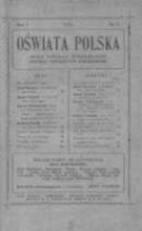Oświata Polska: organ Wydziału Wykonawczego Polskich Towarzystw Oświatowych 1924 R.1 Nr1