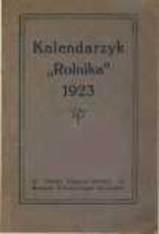 Kalendarzyk "Rolnika" 1923