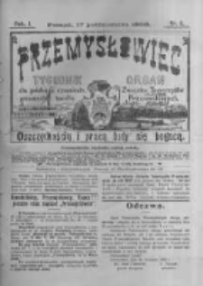Przemysłowiec. 1903.10.17 R.1 nr3