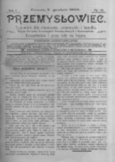 Przemysłowiec. 1903.12.05 R.1 nr10