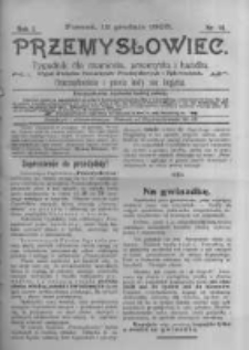 Przemysłowiec. 1903.12.12 R.1 nr11