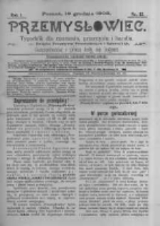 Przemysłowiec. 1903.12.19 R.1 nr12