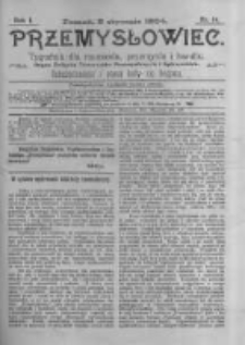 Przemysłowiec. 1904.01.02 R.1 nr14
