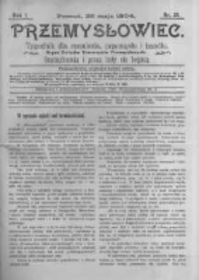 Przemysłowiec. 1904.05.28 R.1 nr35