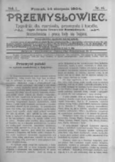 Przemysłowiec. 1904.08.14 R.1 nr46
