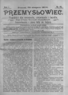Przemysłowiec. 1904.08.28 R.1 nr48