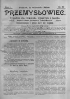 Przemysłowiec. 1904.09.11 R.1 nr50