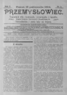 Przemysłowiec. 1904.10.15 R.2 nr3
