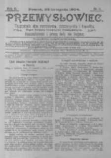 Przemysłowiec. 1904.11.26 R.2 nr9