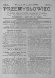Przemysłowiec. 1904.12.17 R.2 nr12