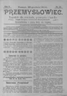 Przemysłowiec. 1904.12.25 R.2 nr13