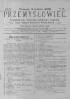 Przemysłowiec. 1905.02.04 R.2 nr19