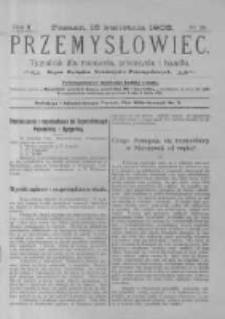 Przemysłowiec. 1905.04.15 R.2 nr29