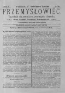 Przemysłowiec. 1905.06.17 R.2 nr38