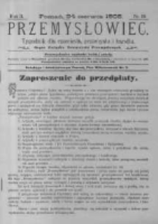 Przemysłowiec. 1905.06.24 R.2 nr39